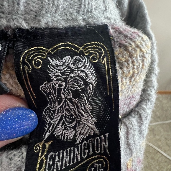 Vintage Kennington acrylic wool blend holiday reindeer sweater small - Picture 9 of 9